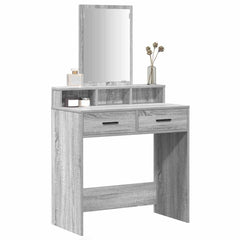 Dressing Table Engineered Wood 79 x 41 x 140 cm Grey sonoma