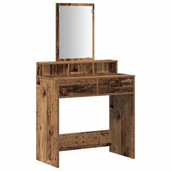 vidaXL Dressing Table Old Wood 79 x 41 x 140 cm Engineered Wood 2