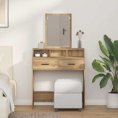 vidaXL Dressing Table Artisan Oak 79 x 41 x 140 cm Engineered Wood 1