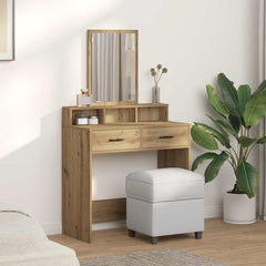 vidaXL Dressing Table Artisan Oak 79 x 41 x 140 cm Engineered Wood 4