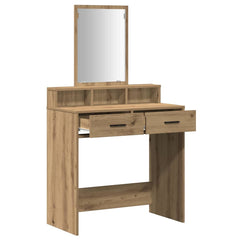 vidaXL Dressing Table Artisan Oak 79 x 41 x 140 cm Engineered Wood 5