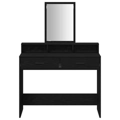 vidaXL Dressing Table Black Oak 100 x 41 x 140 cm Engineered Wood 6