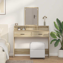 vidaXL Dressing Table Sonoma Oak 100 x 41 x 140 cm Engineered Wood 1