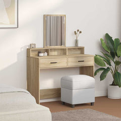 vidaXL Dressing Table Sonoma Oak 100 x 41 x 140 cm Engineered Wood 4