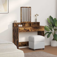 vidaXL Dressing Table Smoked Oak 100 x 41 x 140 cm Engineered Wood 4