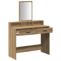 vidaXL Dressing Table Artisan Oak 100 x 41 x 140 cm Engineered Wood 5