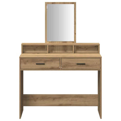 vidaXL Dressing Table Artisan Oak 100 x 41 x 140 cm Engineered Wood 6