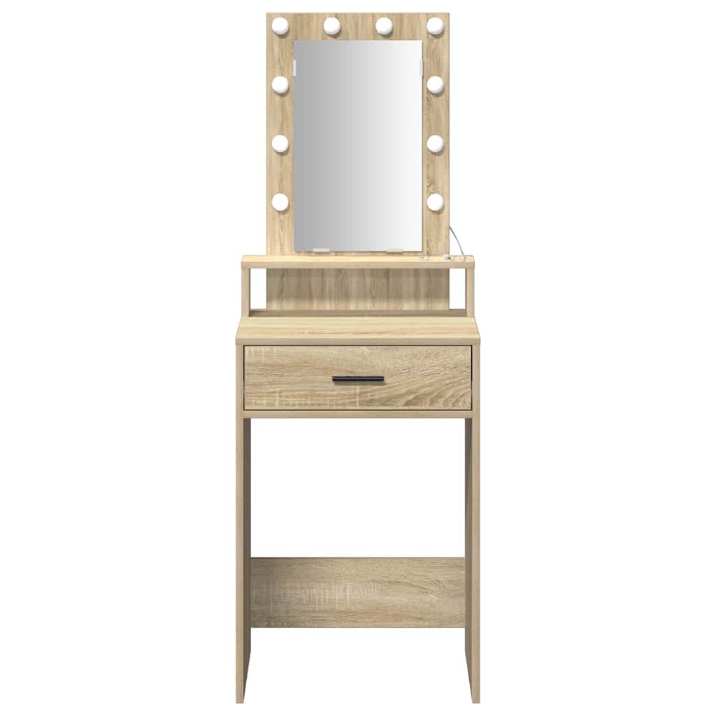 vidaXL Dressing Table Brown 50 x 41 x 140 cm Engineered Wood 5