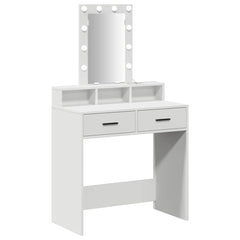 vidaXL Dressing Table White 79 x 41 x 140 cm Engineered Wood 2