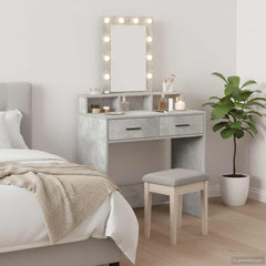 vidaXL Dressing Table Grey 79 x 41 x 140 cm Engineered Wood 1