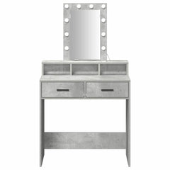 vidaXL Dressing Table Grey 79 x 41 x 140 cm Engineered Wood 5