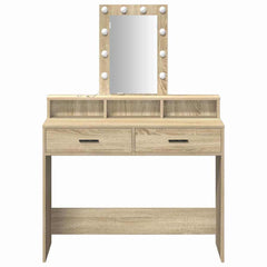 vidaXL Dressing Table Brown 100 x 41 x 140 cm Engineered Wood 5