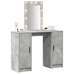 vidaXL Dressing Table Light Grey 102 x 33 x 135 cm Engineered Wood 3
