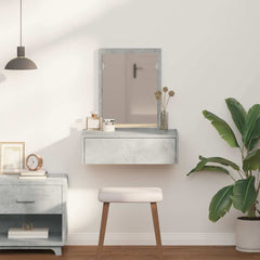 vidaXL Dressing Table Grey 60 x 40 x 70 cm Engineered Wood 4