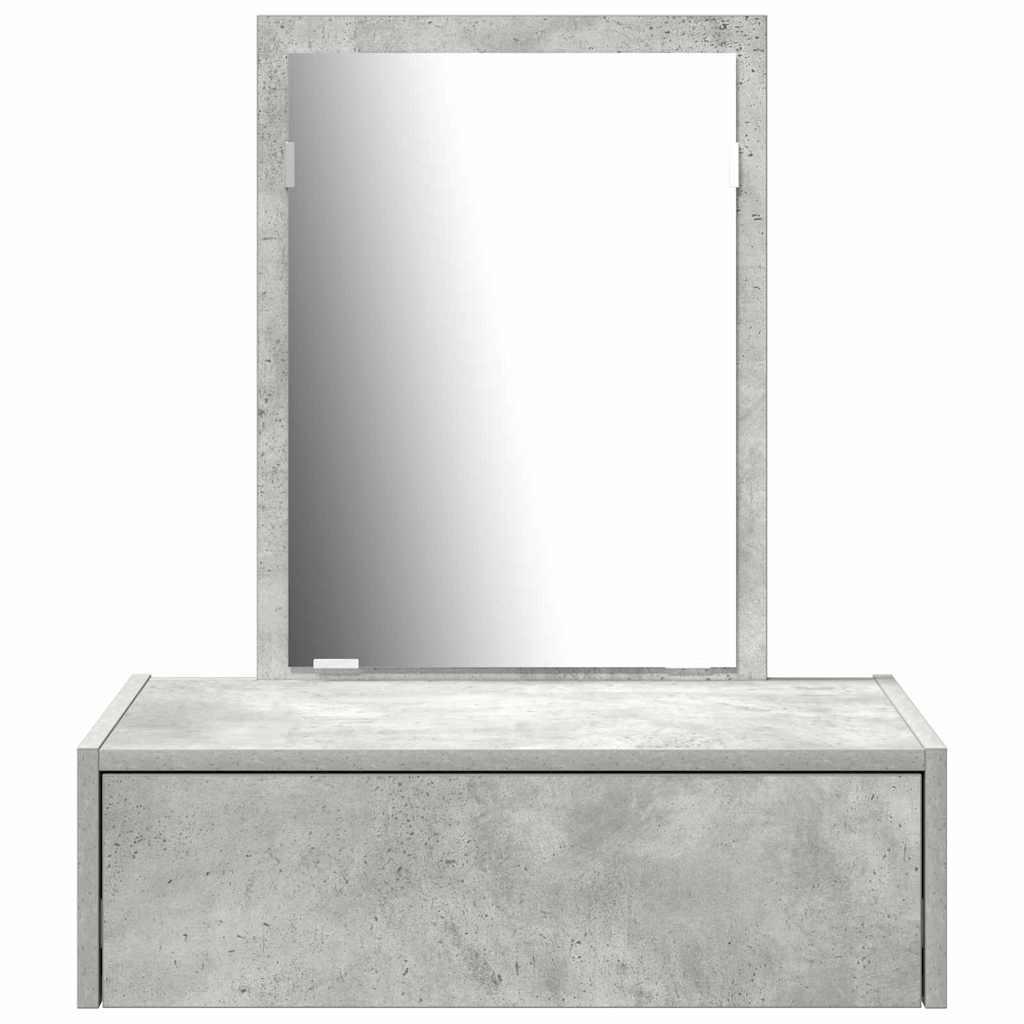 vidaXL Dressing Table Grey 60 x 40 x 70 cm Engineered Wood 6