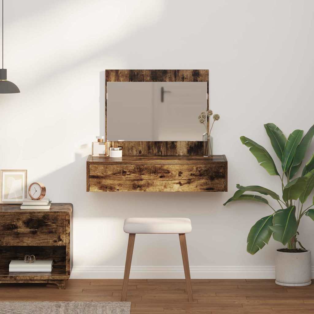vidaXL Dressing Table Brown 83 x 40 x 70 cm Engineered Wood 4