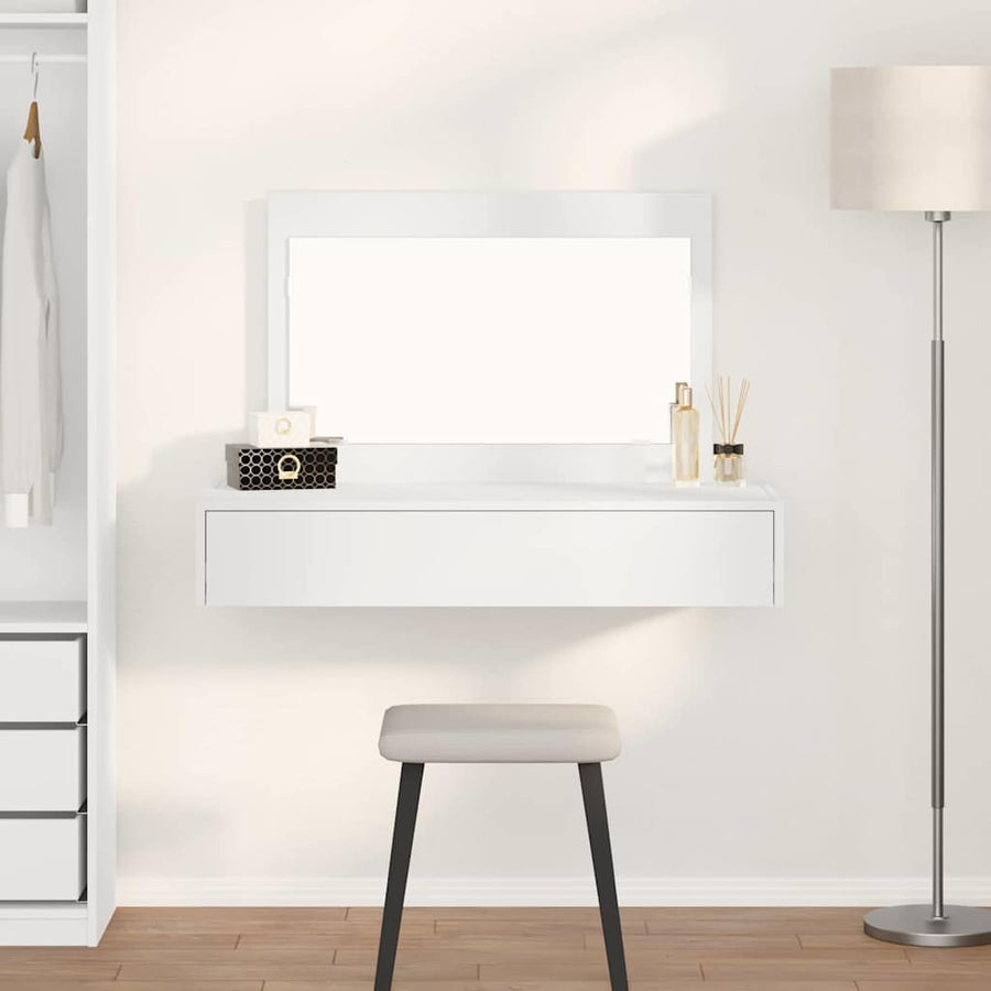 vidaXL Dressing Table White 100 x 40 x 70 cm Engineered Wood 1