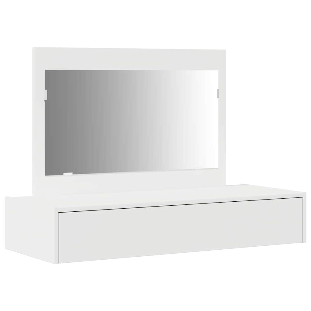 vidaXL Dressing Table White 100 x 40 x 70 cm Engineered Wood 2