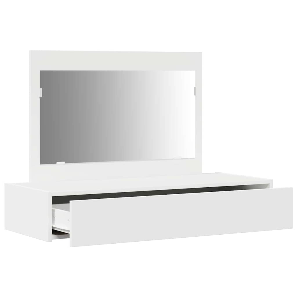 vidaXL Dressing Table White 100 x 40 x 70 cm Engineered Wood 5