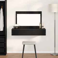 vidaXL Dressing Table Black 100 x 40 x 70 cm Engineered Wood 1