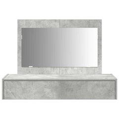 vidaXL Dressing Table Grey 100 x 40 x 70 cm Engineered Wood 6