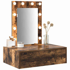vidaXL Dressing Table Brown 60 x 40 x 70 cm Engineered Wood 3