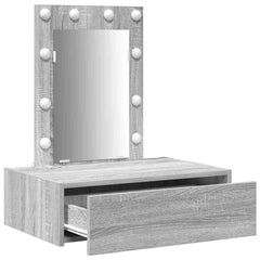 vidaXL Dressing Table Grey 60 x 40 x 70 cm Engineered Wood 4