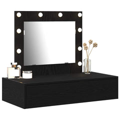 vidaXL Dressing Table Black 83 x 40 x 70 cm Engineered Wood 3