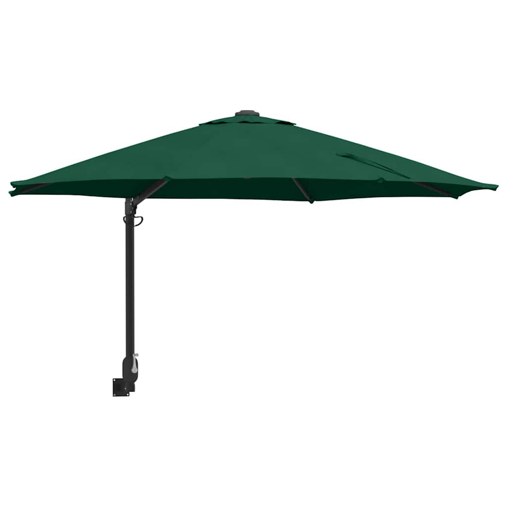 vidaXL Garden Parasol 248 x 248 x 148 cm Polyester and Steel Green 2