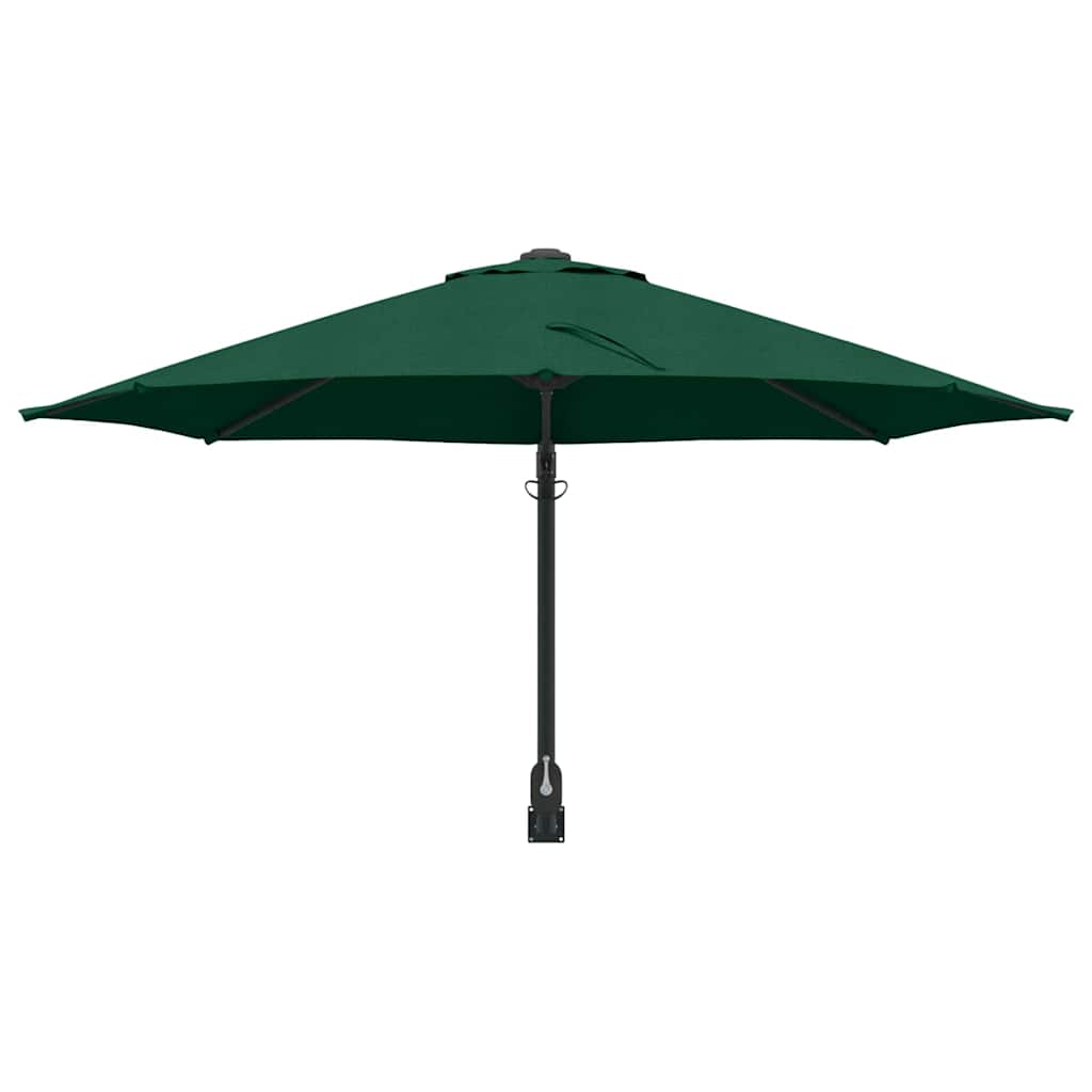 vidaXL Garden Parasol 248 x 248 x 148 cm Polyester and Steel Green 4