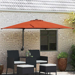 vidaXL Garden Parasol Terracotta 248.5 x 247.5 x 160 cm 1