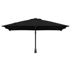 vidaXL Garden Parasol Black 248.5 x 247.5 x 160 cm Polyester and Steel 4