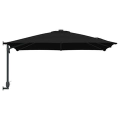 vidaXL Garden Parasol Black 248.5 x 247.5 x 160 cm Polyester and Steel 5