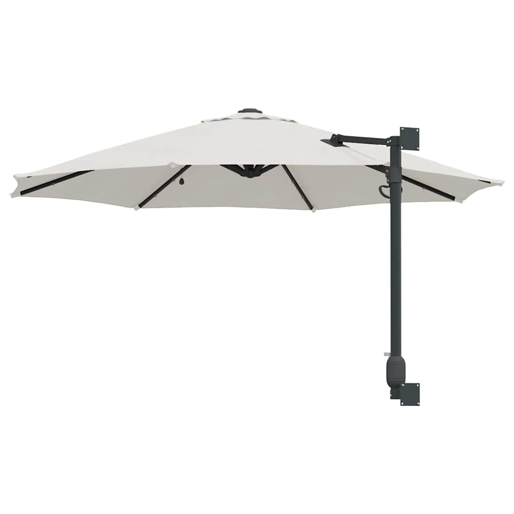 vidaXL Garden Parasol Sand 248 x 248 x 148 cm Polyester and Steel 6
