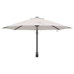 vidaXL Garden Parasol Sand 248 x 248 x 148 cm Polyester and Steel 4
