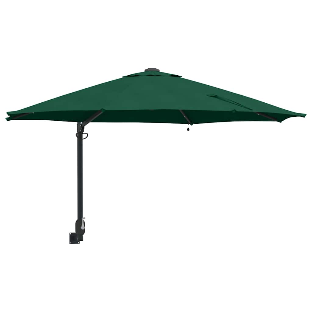vidaXL Garden Parasol Green 248 x 248 x 148 cm Polyester and Steel 2