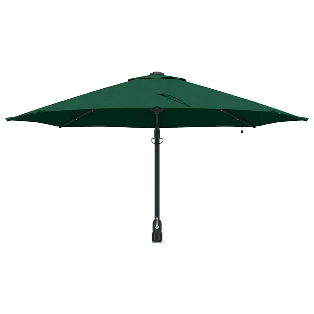 vidaXL Garden Parasol Green 248 x 248 x 148 cm Polyester and Steel 4