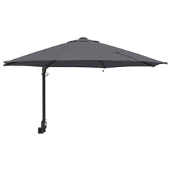 vidaXL Garden Parasol Manual Anthracite 248 x 248 x 148 cm 2