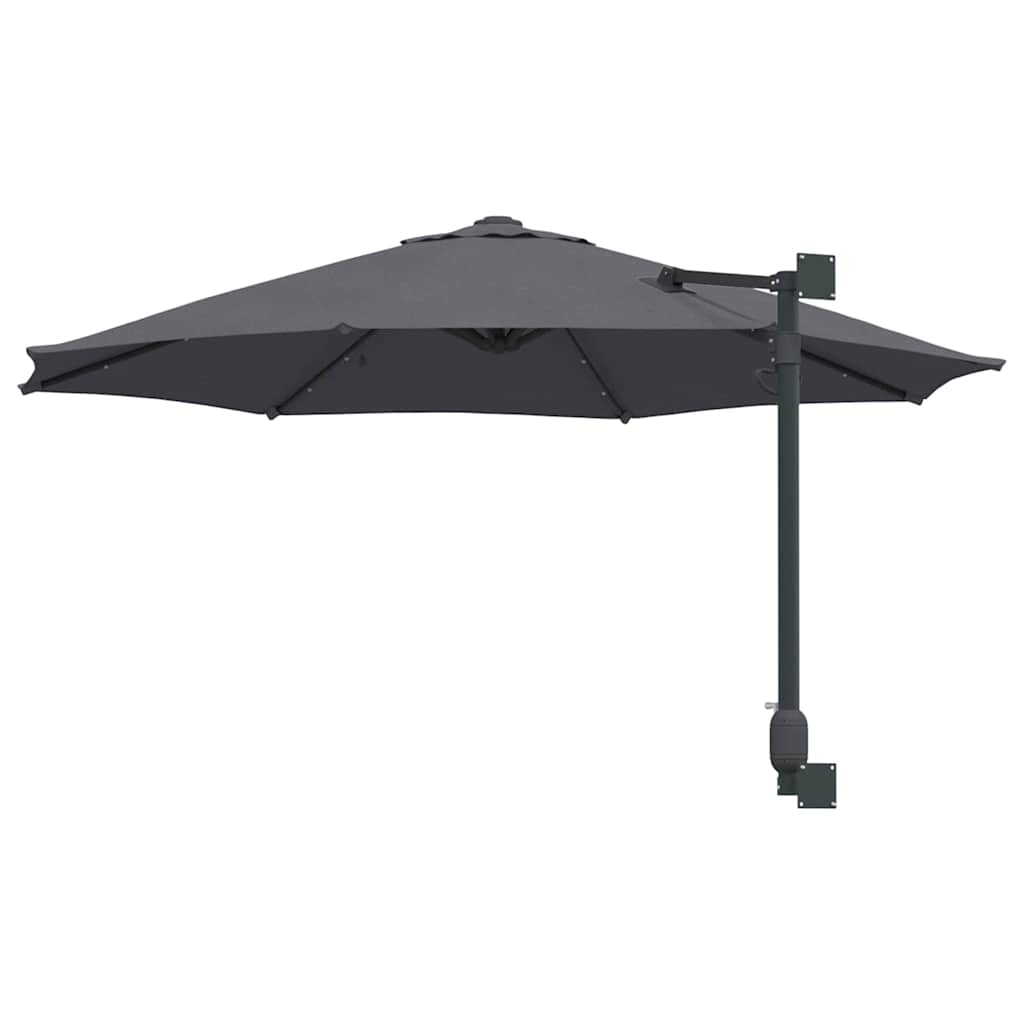vidaXL Garden Parasol Manual Anthracite 248 x 248 x 148 cm 6