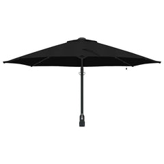vidaXL Garden Parasol 248 x 248 x 148 cm Polyester and Steel Black 4