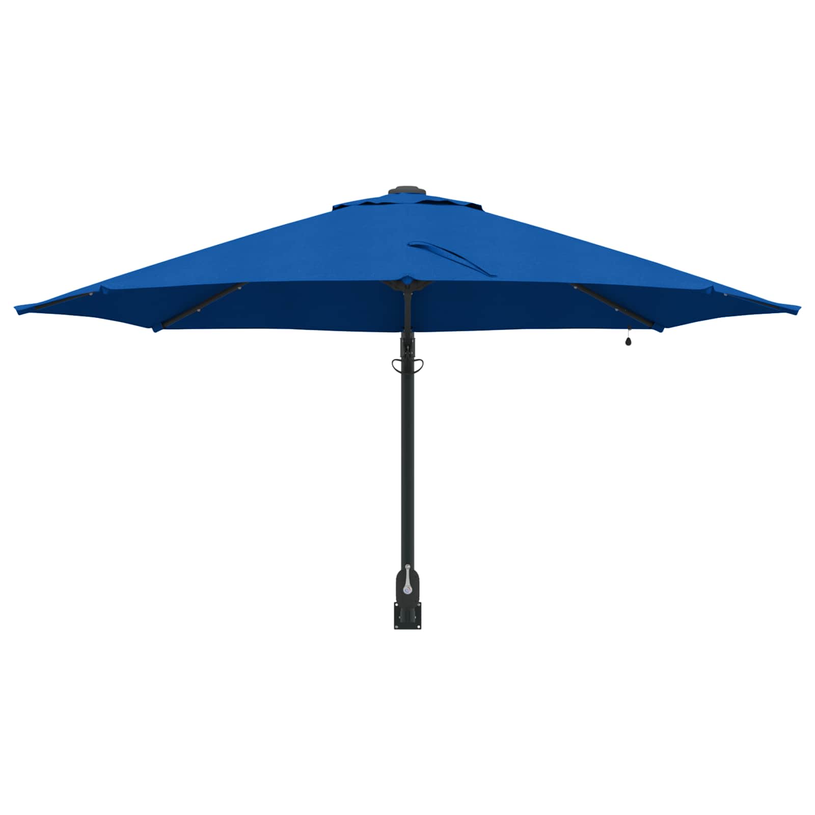 vidaXL Garden Parasol 248 x 248 x 148 cm Polyester and Steel Azurblau 4