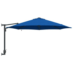 vidaXL Garden Parasol 248 x 248 x 148 cm Polyester and Steel Azurblau 5