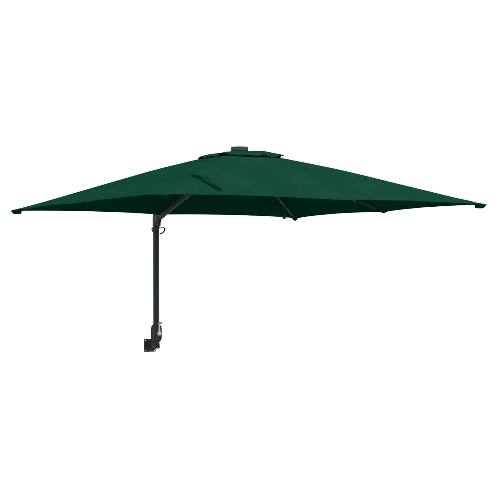 vidaXL Garden Parasol Green 248.5 x 247.5 x 160 cm Polyester and Steel 2