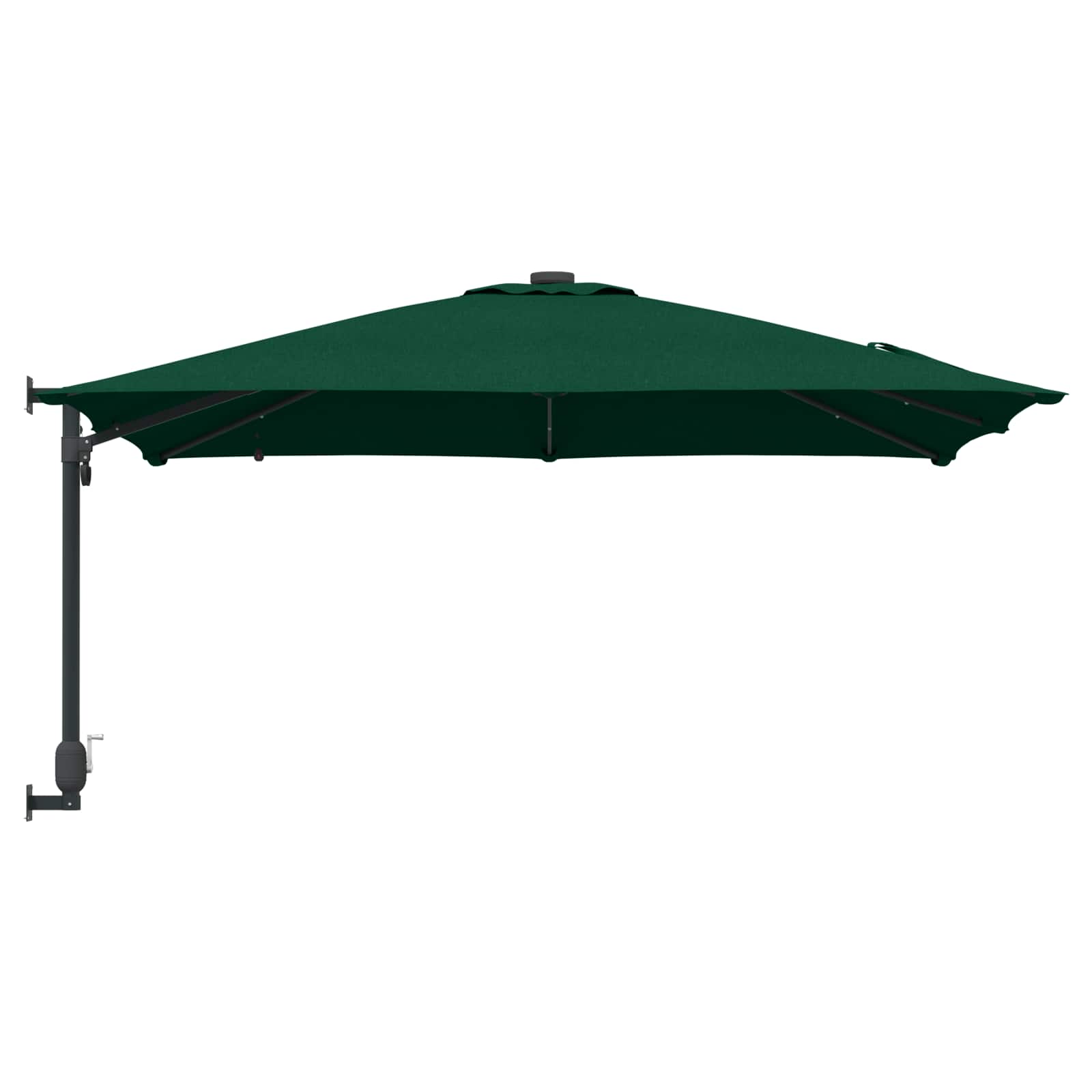vidaXL Garden Parasol Green 248.5 x 247.5 x 160 cm Polyester and Steel 5