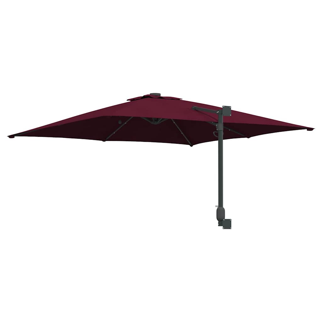 vidaXL Garden Parasol Bordeaux Red 248.5 x 247.5 x 160 cm 6