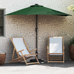 Garden Parasol 294 x 150 x 224 cm Polyester and Steel Green