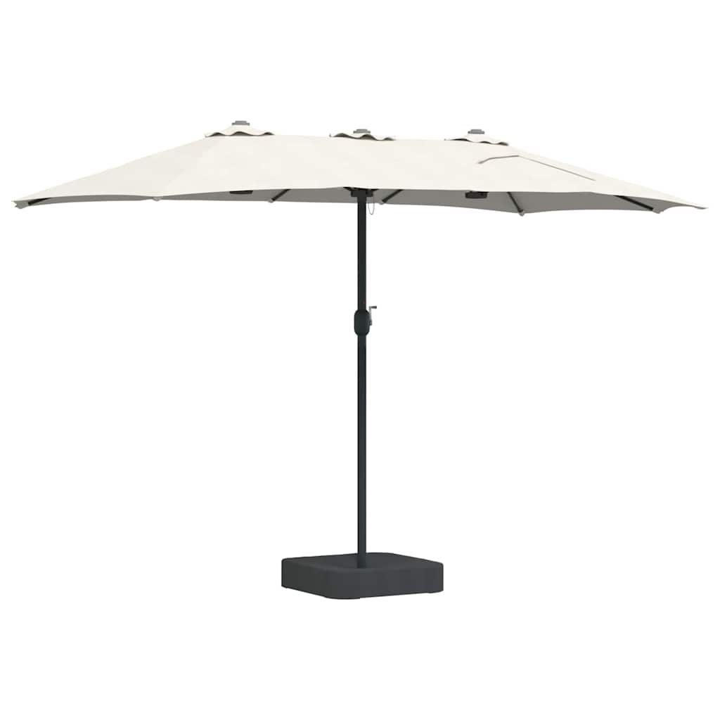 vidaXL Garden Parasol Sand 385 x 209 x 244 cm Polyester and Steel 6