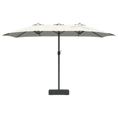 vidaXL Garden Parasol Sand 385 x 209 x 244 cm Polyester and Steel 4