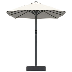vidaXL Garden Parasol Sand 385 x 209 x 244 cm Polyester and Steel 5
