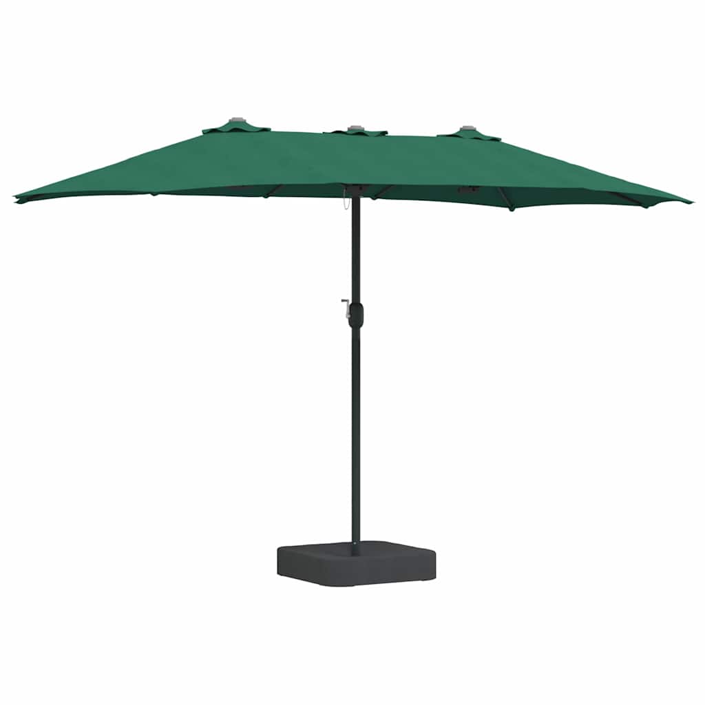 vidaXL Garden Parasol Green 385 x 209 x 244 cm Polyester and Steel 2